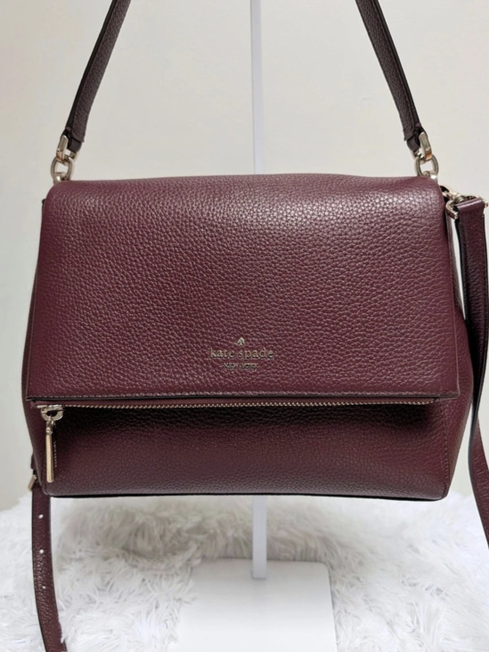 Kate Spade Leila Medium Flap Shoulder Bag – Genuine Leather - Picture 7 of 16